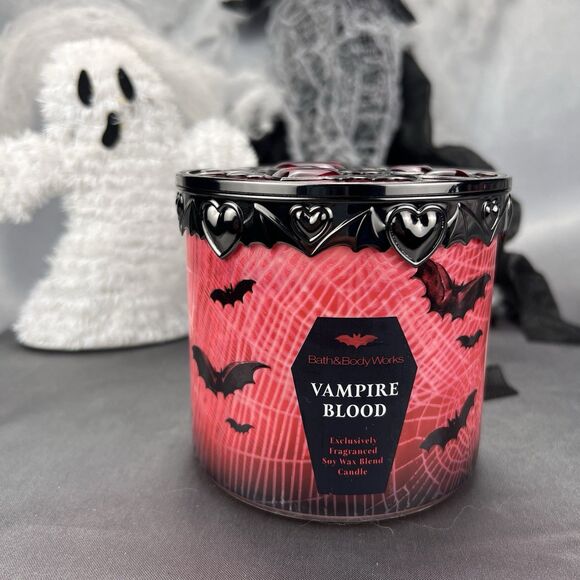 Bath & Body Works Halloween 2025 Vampire Blood 3-Wick Candle LIMITED EDITION Red - Picture 4 of 12